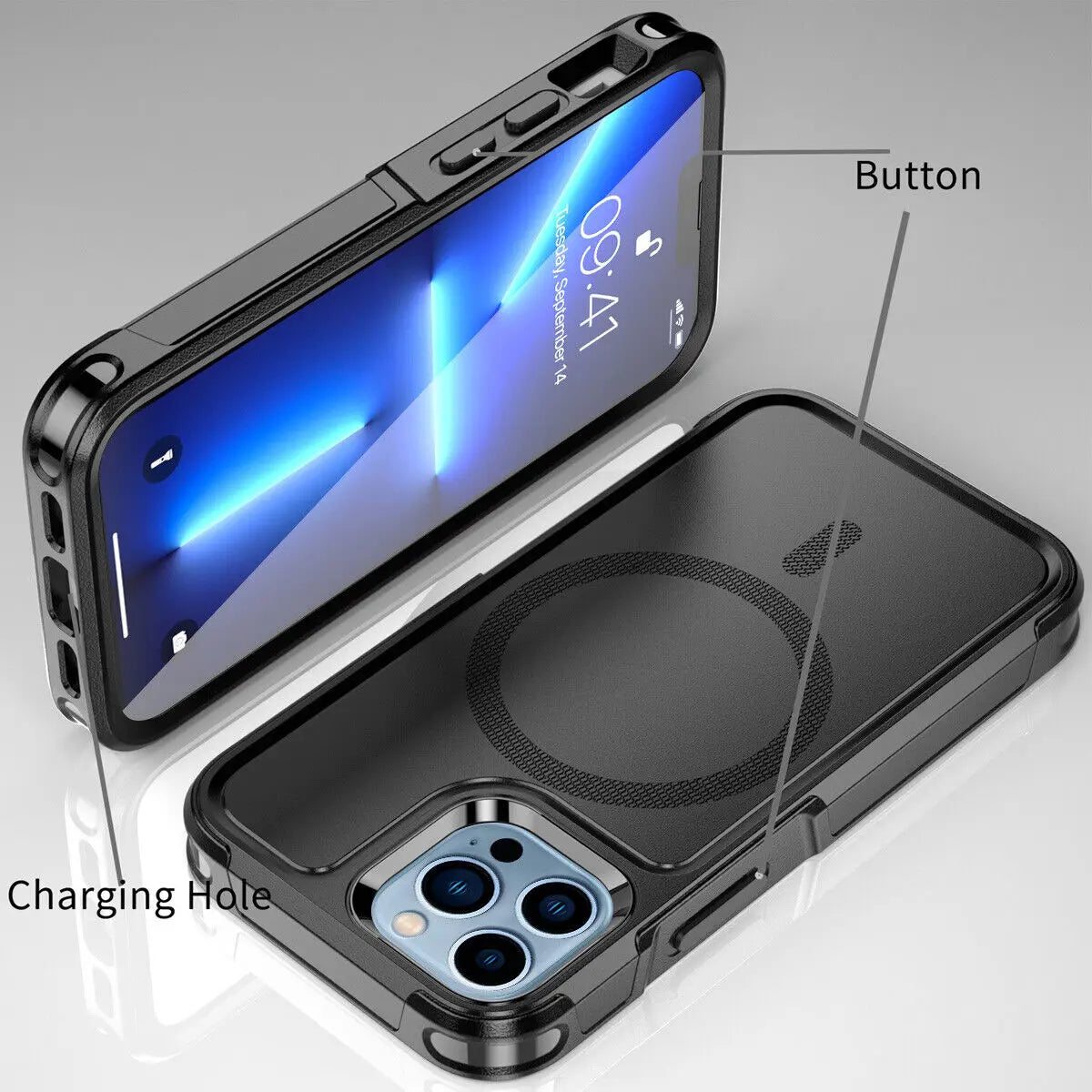 Heavy Duty Military MagSafe Case for iPhone 15 Series