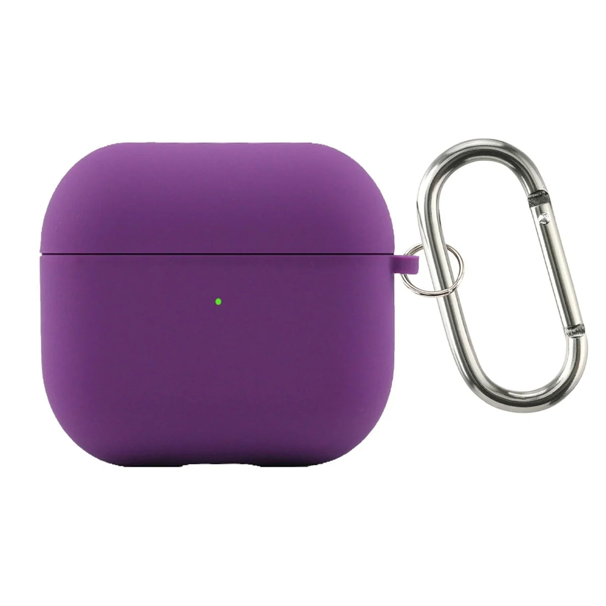Inner Flocking Silicone and PC Keychain Case for AirPods 4