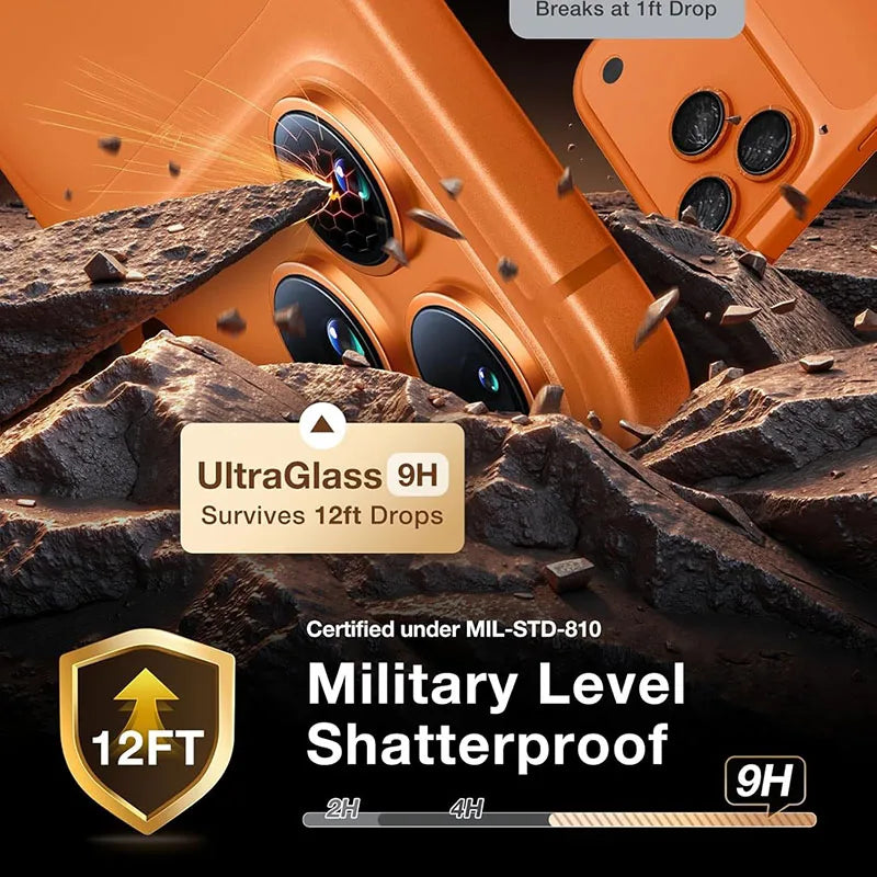 Metal Frame Tempered Glass Camera Lens Protector for iPhone 17 Series