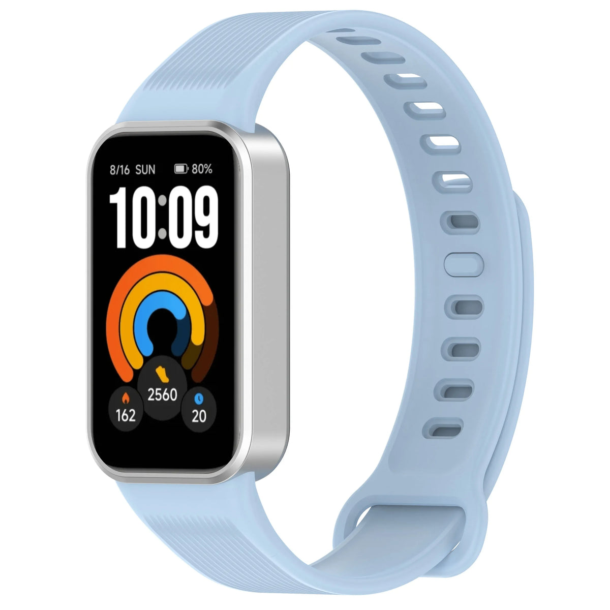Silicone Ribbed Band with Adjustable Buckle for Xiaomi Smart Band 11 Active
