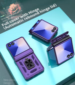 Slim Protective Hard PC Case with Ring Stand for Samsung Galaxy Z Flip 8