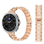 Diamond-Pattern Metal Link Bracelet with Quick-Release Attachment for Samsung Galaxy Watch 8 & Galaxy Watch 8 Classic