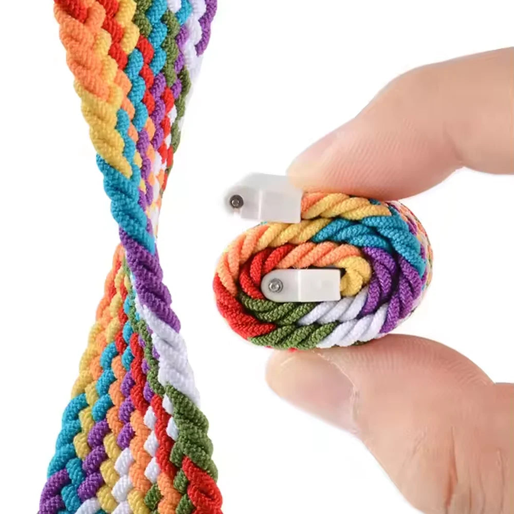 Braided Solo Loop Elastic Band for Samsung Galaxy Watch 8 / Galaxy Watch 8 Classic