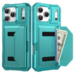 Shockproof Leather Phone Case with Card Storage for iPhone 17 Series