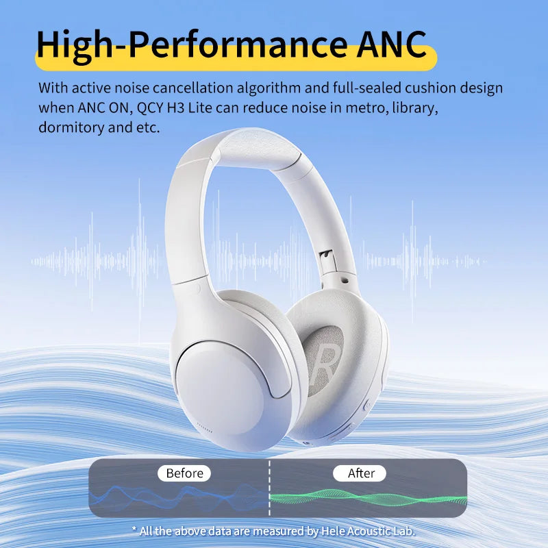 QCY H3 Lite Wireless Over-Ear Headphones