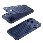 Metal Heat Dissipation Case with Textured Dot Surface for iPhone 18 Series