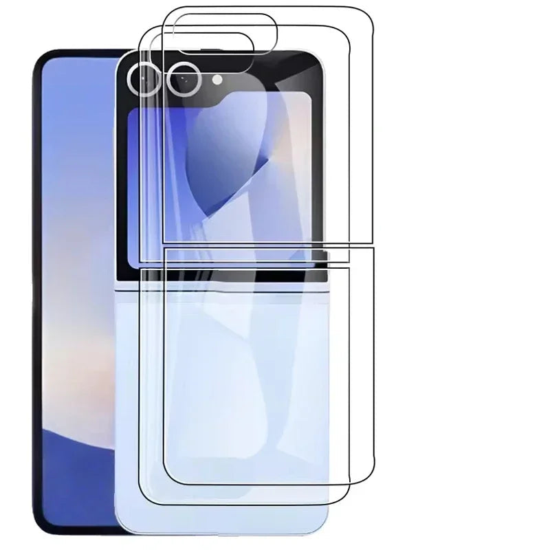 Samsung Galaxy Z Flip 7 Front & Back Tempered Glass Screen Protector