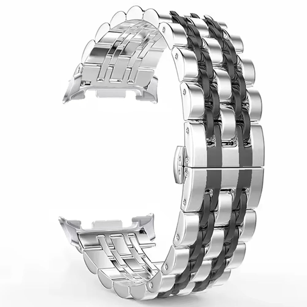 Polished Stainless Steel Watch Band for Samsung Galaxy Watch 8