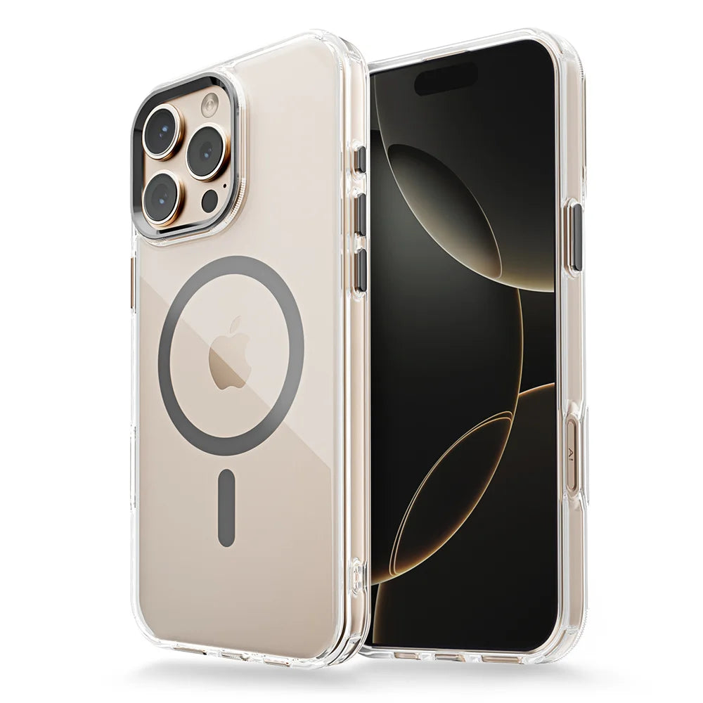 Shockproof Transparent MagSafe Case for iPhone 16 Series