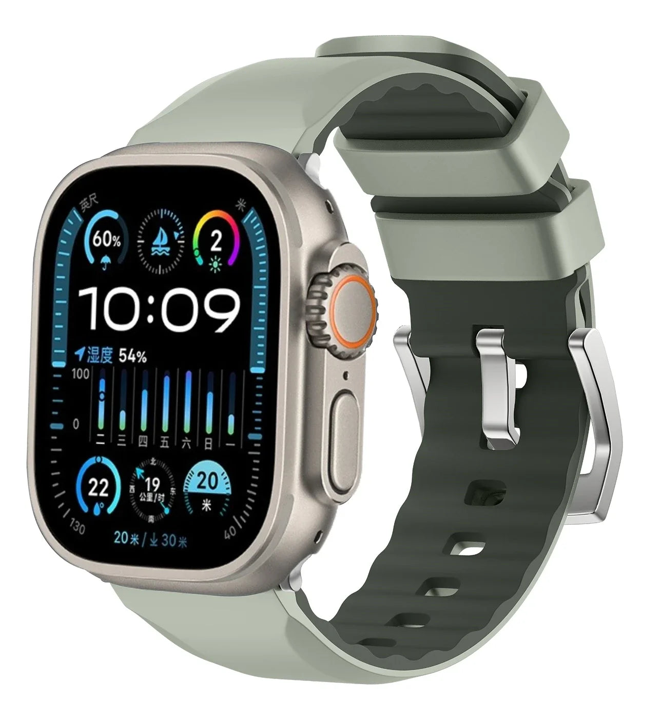 Dual Color Silicone Strap for Apple Watch