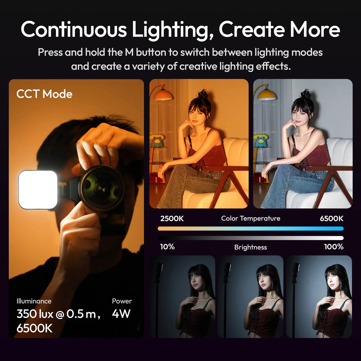 Ulanzi F8 Bi-color RGB Portable Flash