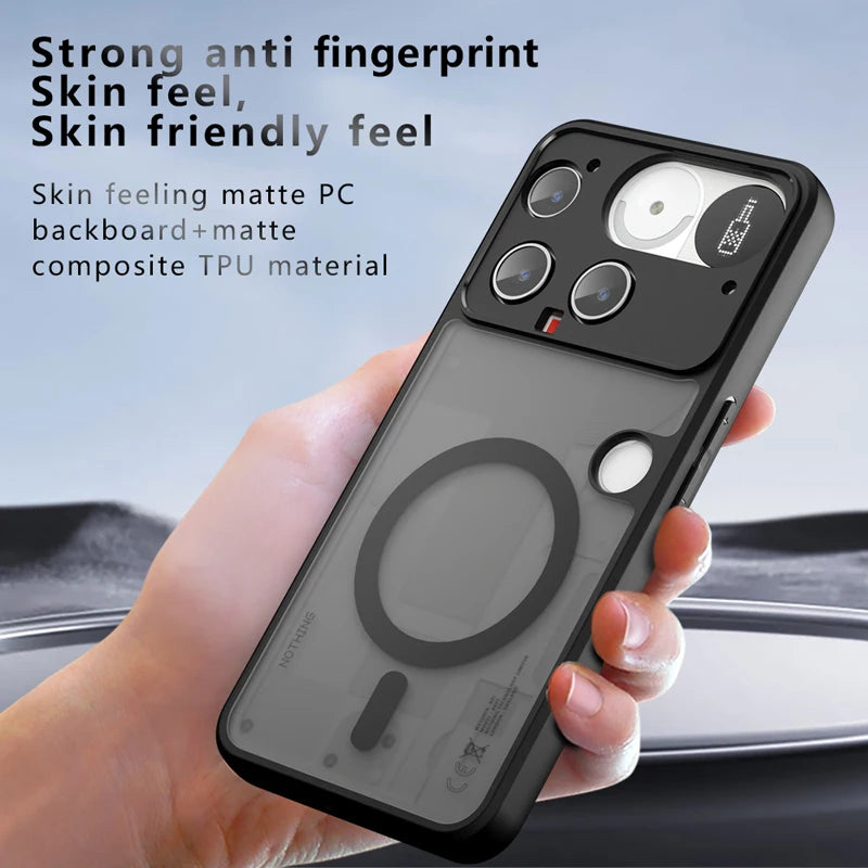 Shockproof Translucent Magnetic Case for Nothing Phone 3