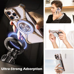 Slim Shockproof MagSafe Frameless Case with Kickstand for iPhone 16 Series