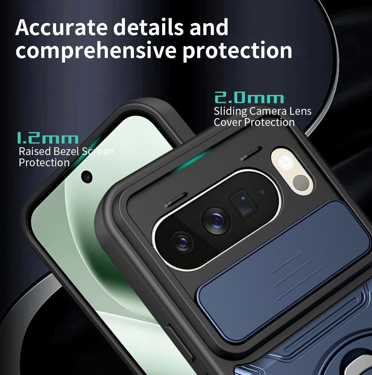 360° Rotating Metal Ring Holder Case for Google Pixel 10 Pro XL