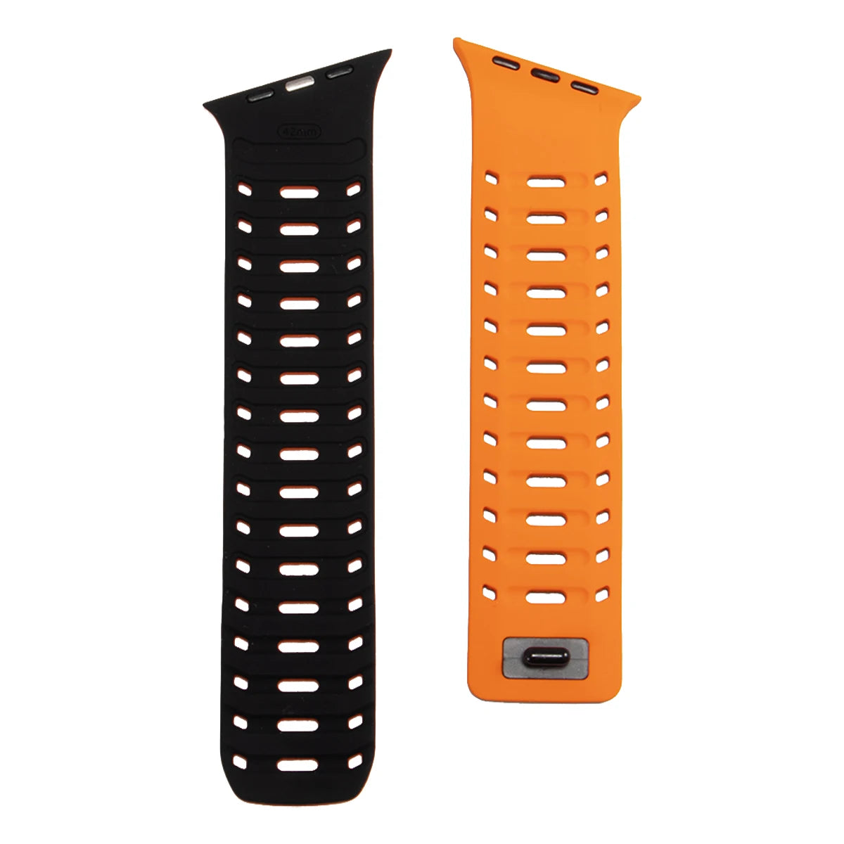 Perforated Silicone Magnetic Band with One-Hand Fastening for Apple Watch