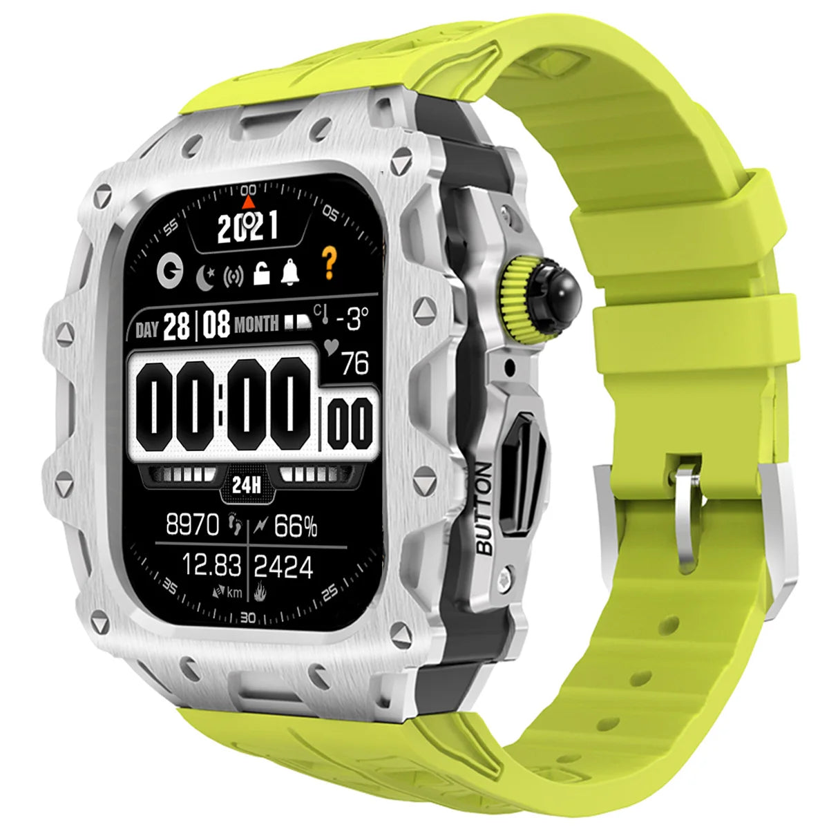 Apple Watch Series 11 (46mm) Modification Kit With Zinc Case and Sport Band