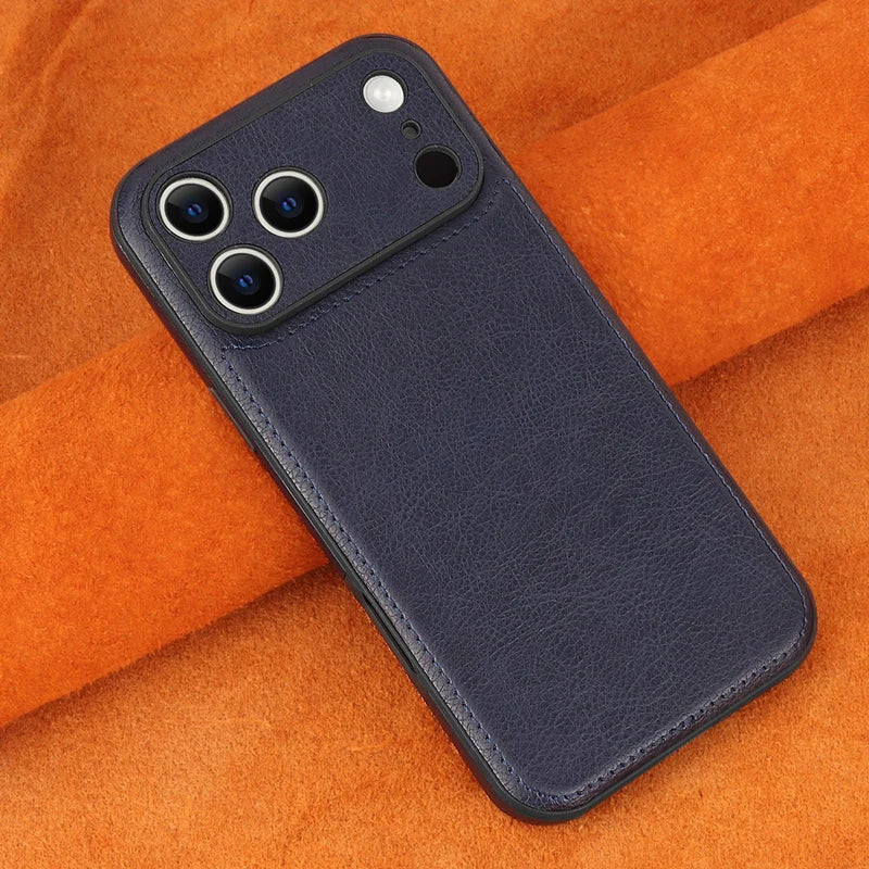 Classic Leather Texture Shockproof Case for iPhone 17 Series