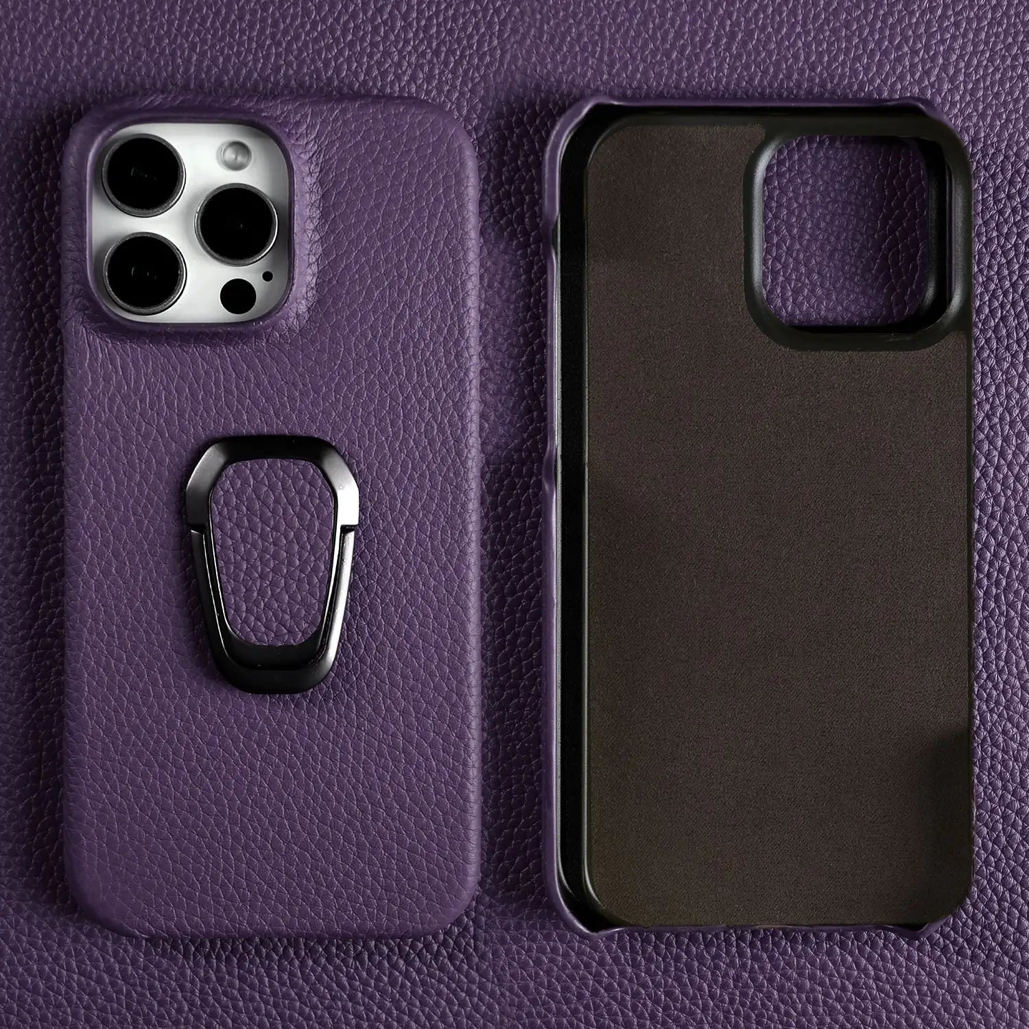 Genuine Leather Protective Case for iPhone 16 Series