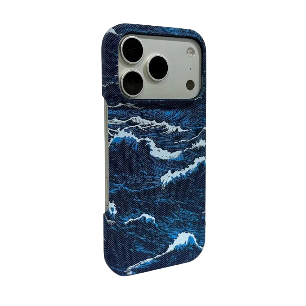 Ocean Wave Pattern Kevlar MagSafe Case for iPhone 17 Series