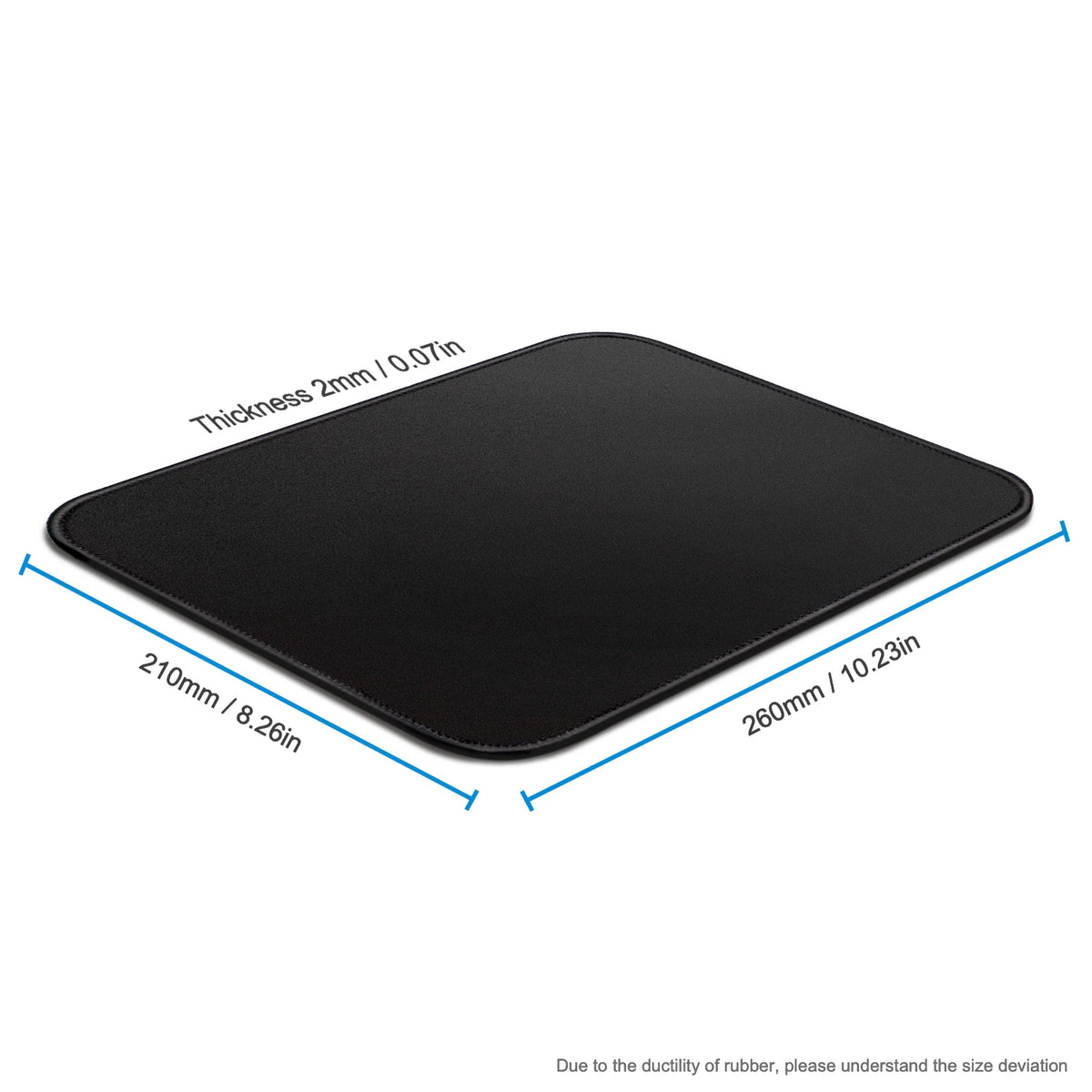 Small Smooth Cloth Mousepad Non-Slip Rubber Base