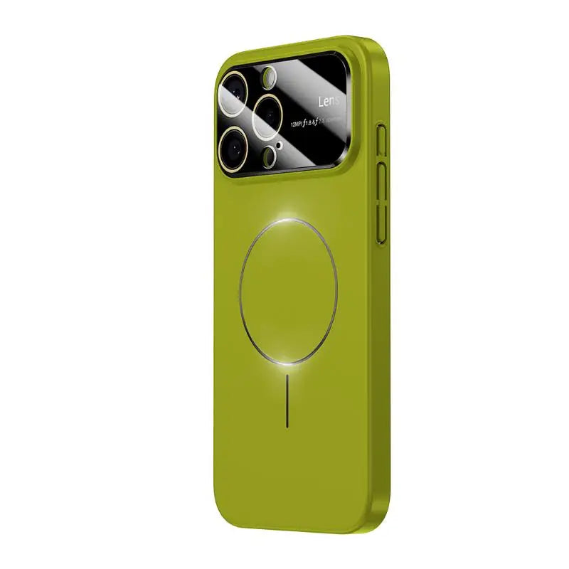 Hard Shell MagSafe Case with Lens Film Window for iPhone 16 Series