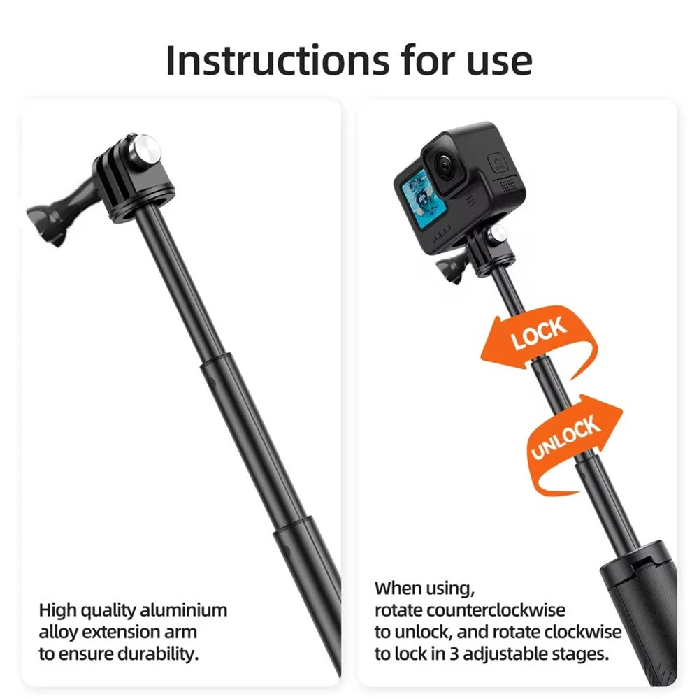 Floating Selfie Stick & Tripod for Action Cameras