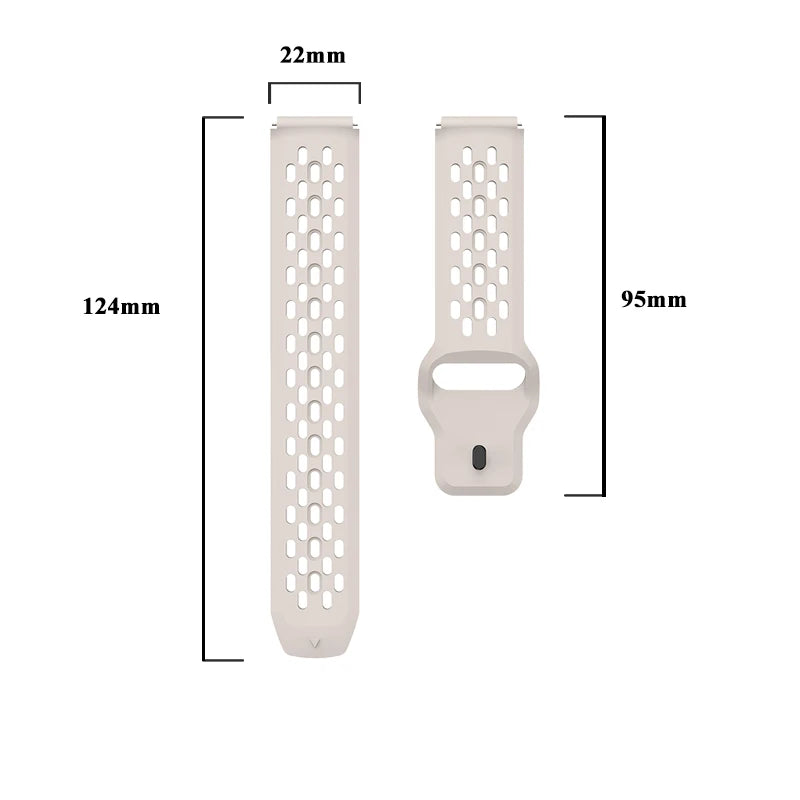 Breathable Silicone Mesh Strap for Nothing CMF Watch 3 Pro