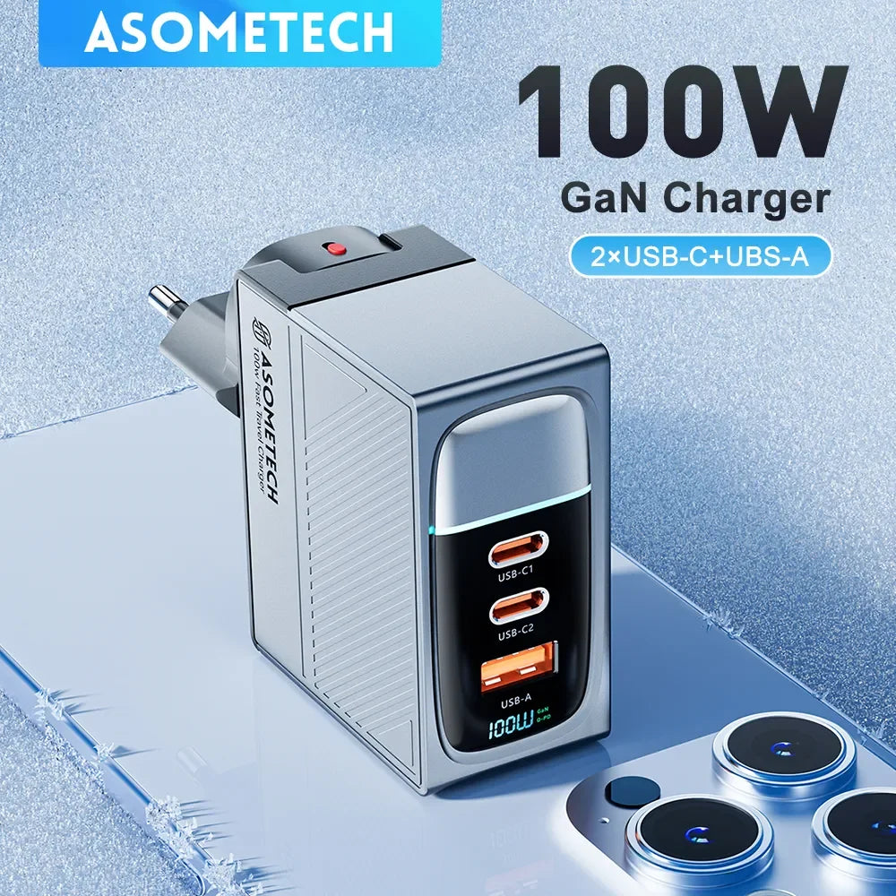 Asometech 100W GaN USB-C Charger