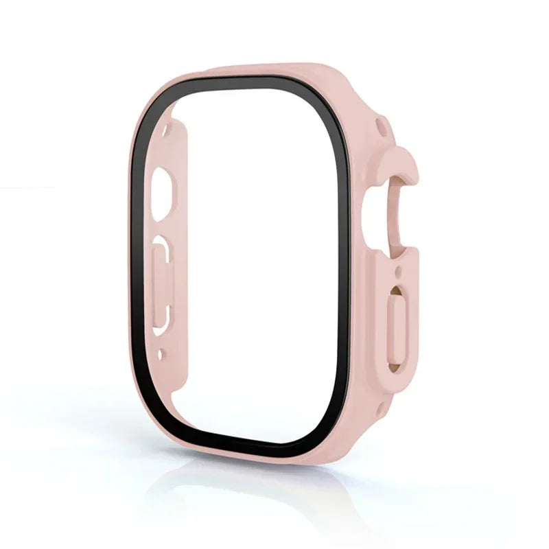 Tempered Glass Screen Protector + PC Bumper Case for Apple Watch Ultra