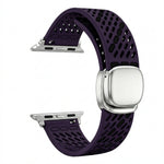 Perforated Silicone Band with Magnetic Buckle for Apple Watch