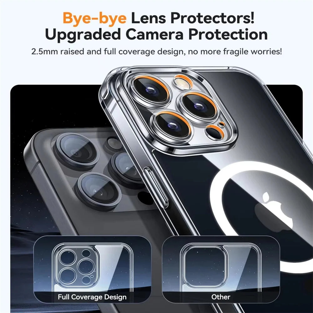 Crystal Clear MagSafe Case for iPhone 15 Series
