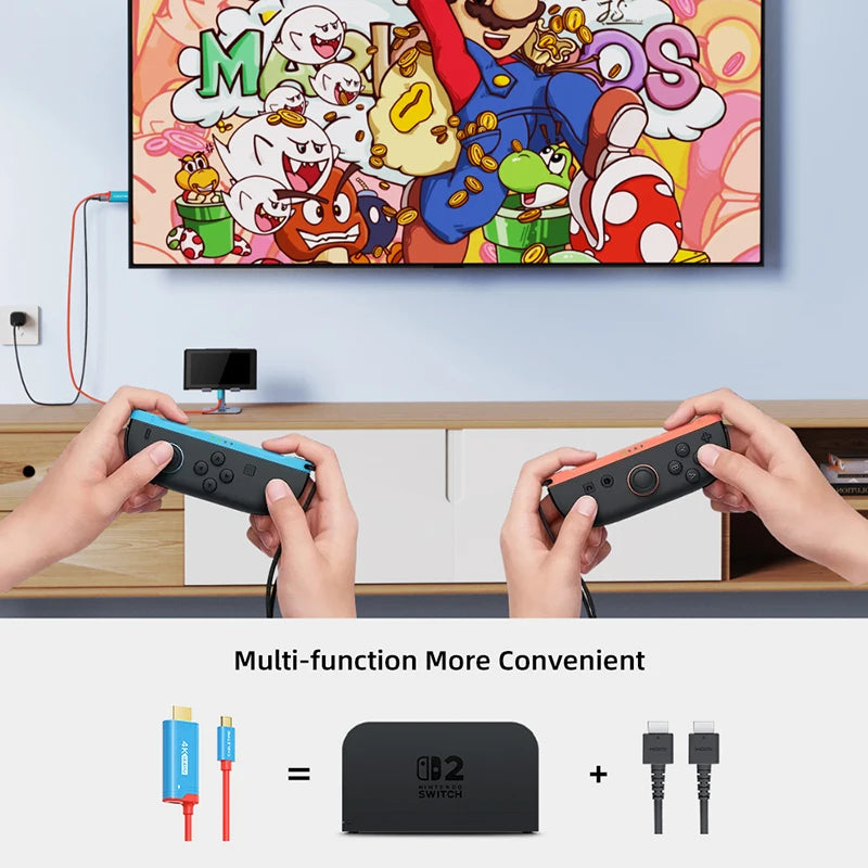 CABLETIME USB-C to HDMI Cable Adapter for Nintendo Switch 2