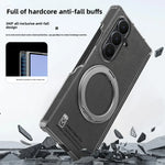 Textured Leather Shockproof Kickstand Case with 360° Rotating Ring for Samsung Galaxy Z Fold 7