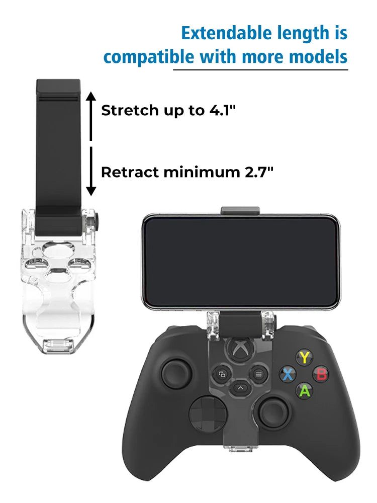 Adjustable Phone Holder Clip for Xbox Series X/S Gamepad