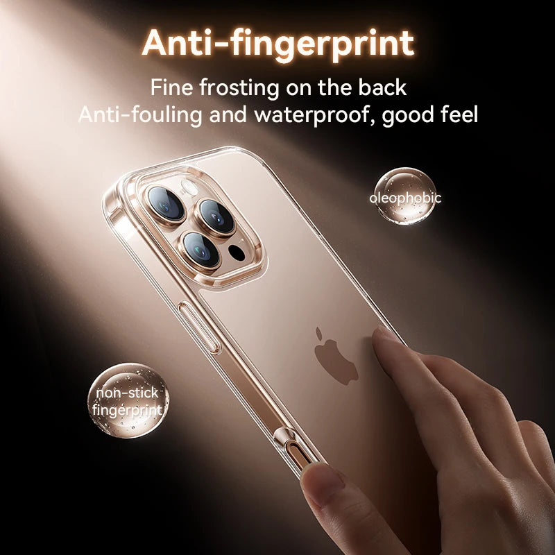 Shockproof Frosted Transparent Case for iPhone 17 Series
