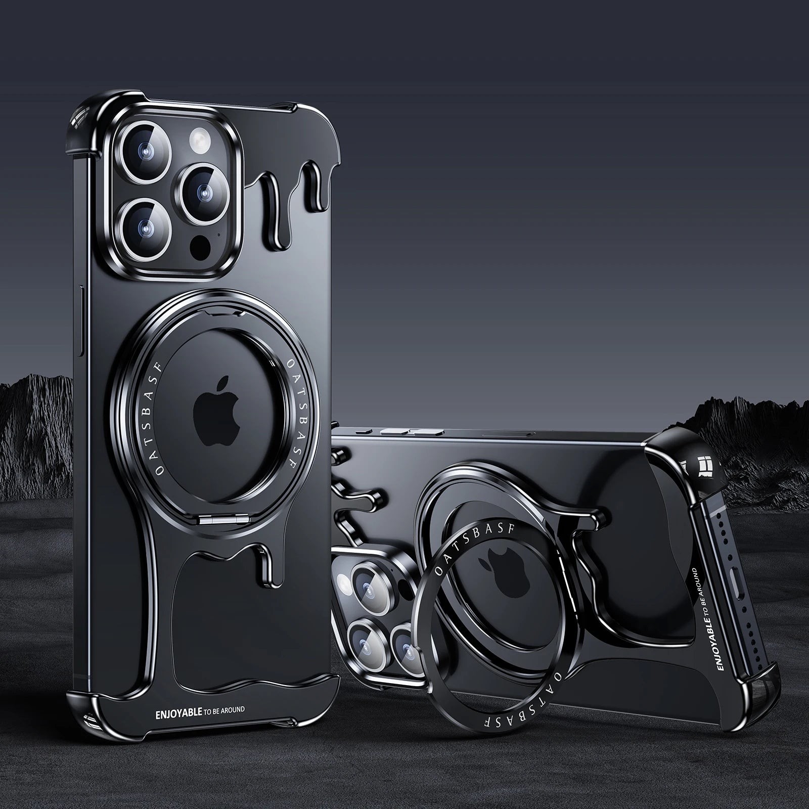 MagSafe Phone Case with 360° Rotation Finger Ring for iPhone 15 Series