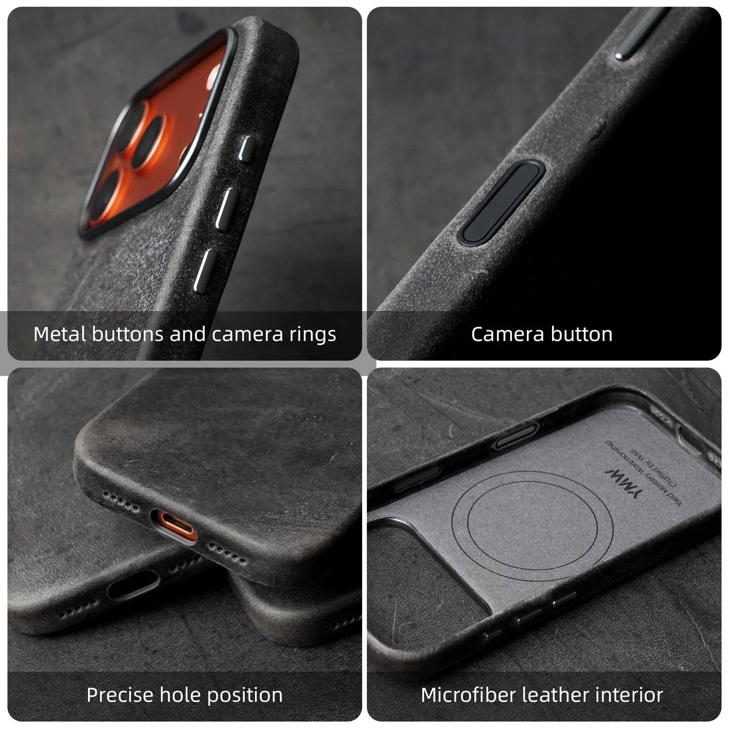 Premium Scars Pull-Up Leather MagSafe Case for iPhone 17 Series