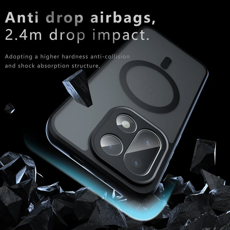 OnePlus 15 Hybrid PC+TPU Magnetic Protective Phone Case