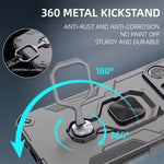 Durable Multi-Function Magnetic Case with Metal Ring Holder for iPhone 16 Series