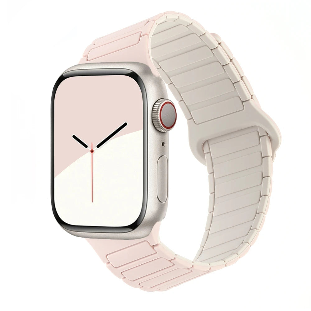 Asymmetrical Magnetic Silicone Strap for Apple Watch