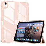 Transparent Smart Sleep Case with Tri-Fold Cover for iPad Air M3 (2025)