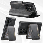 3-in-1 Magnetic Leather Wallet Case with Card Holder for Samsung Galaxy S25 Ultra