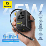 Baseus 45W GaN 6-in-1 Travel Charger