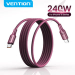 Vention 240W USB-C to USB-C Fast Charging Cable with E-Marker Chip