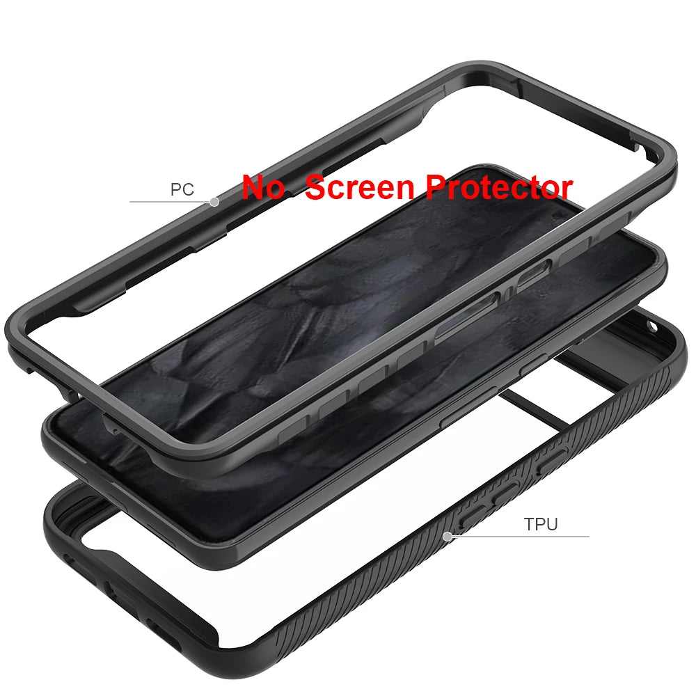 Hybrid Rugged Armor Shockproof Case For Google Pixel 7 Series