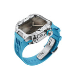 Luxury Stainless Steel Case & Silicone Strap Modification Kit for Apple Watch Series 10 (46mm)