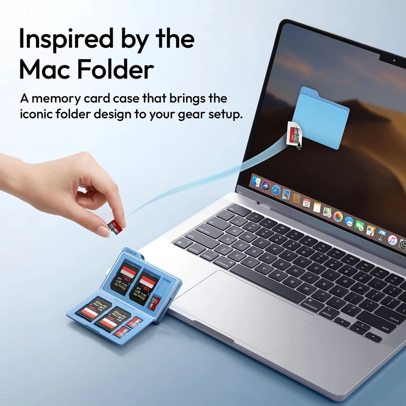 Ulanzi DC01 2-in-1 Memory Card Case with Dual-Slot Card Reader