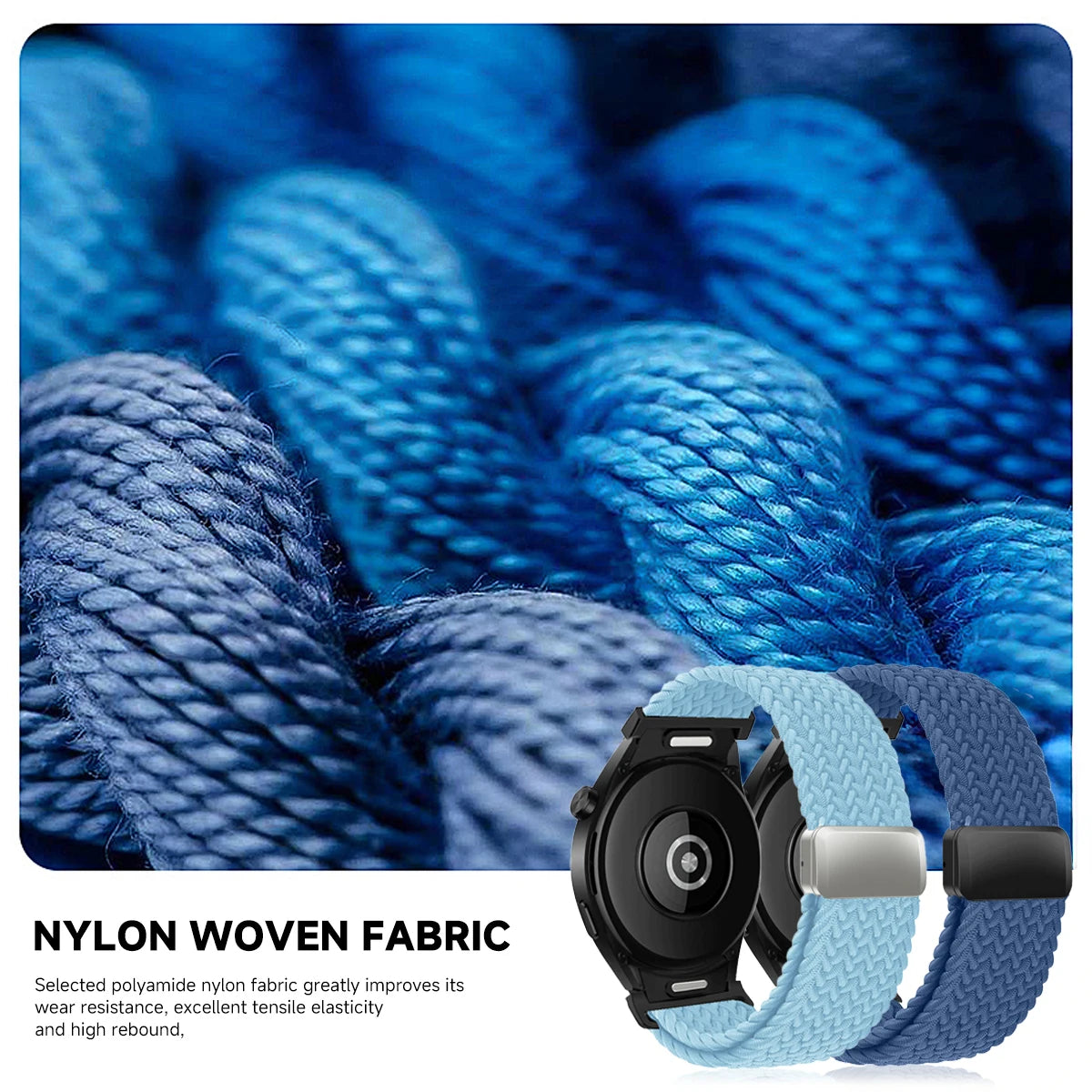 No Gaps Braided Band for Samsung Galaxy Watch 6 and Galaxy Watch 6 Classic