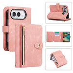 Leather Crossbody Wallet Case with 9 Card Slots for iPhone Duo