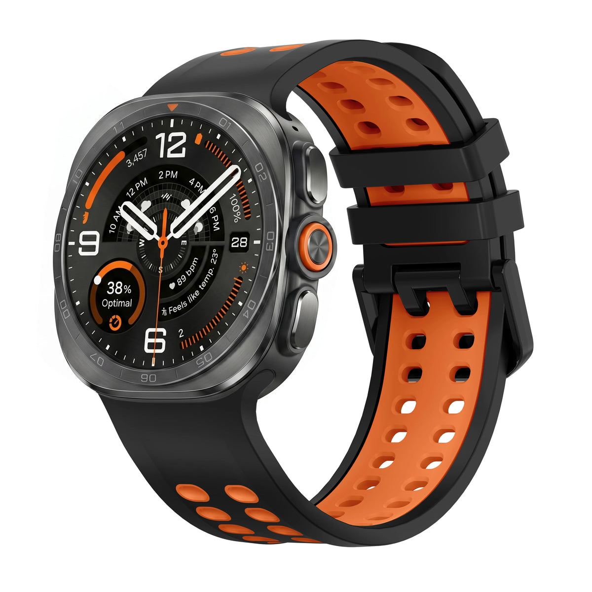 Breathable Perforated Silicone Sport Band for Samsung Galaxy Watch Ultra 2